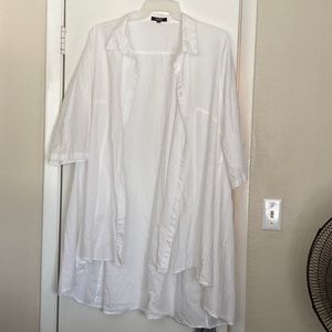 White button down shirt!